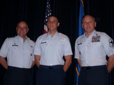 My youngest son David receiving Honor Graduate and US Air Force Basic Training